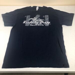Kentucky Derby Churchill Downs T-Shirt‎ Unisex Large Blue Americana Athleisure